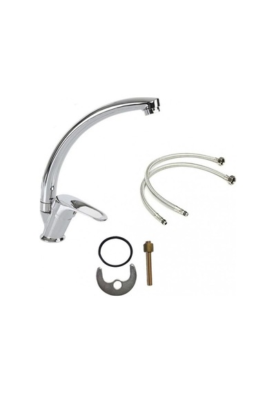 Schwan Eviye Bataryası Krom Döner Çift Su Girişli 40 MM Kartuşlu 9079972217533