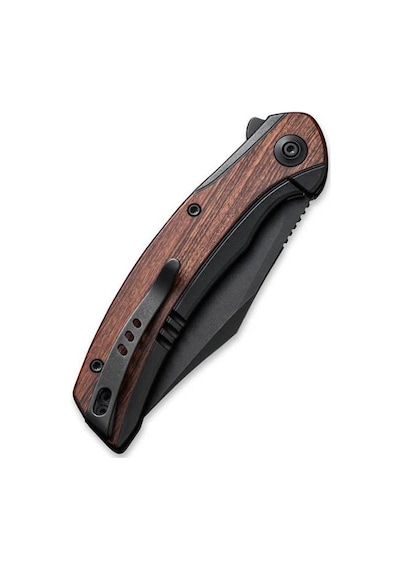 We Knife Snick Titanium Black Cuibourtia Kamp Çakı Kahverengi - Siyah