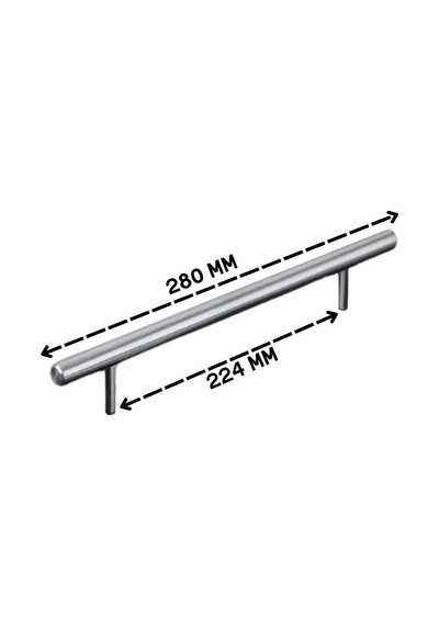 5 Adet Keijo Inox 224mm Paslanmaz Kulp Mobilya, Dolap Kulbu, Kulp Modeli 155 x 230 MM (Büyük Boy)
