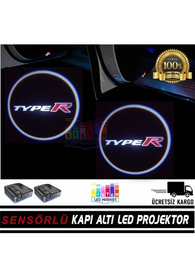 Honda Typer Araçlar Için Pilli Yapıştırmalı Kapı Altı Led Logo (489392619)
