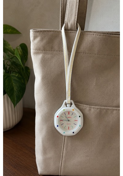 Boyol Pop Çanta Charm Unisex Aksesuar Saat D-sport Beyaz D-402