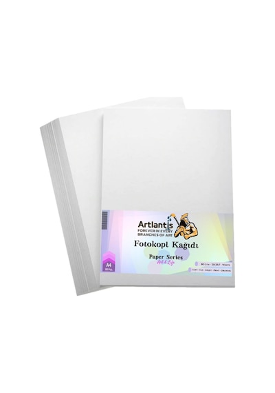 Fotokopi Kağıdı A4 Boy Artlantis 21X29.7 A4 Kağıt 50 Adet 1 Paket