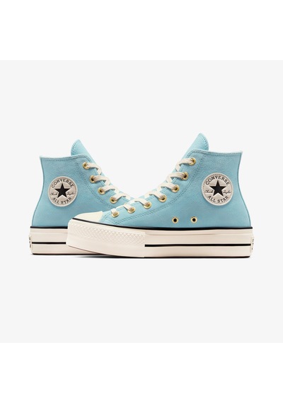 Converse Chuck Taylor All Star Lift Kadın Mavi Süet Platform Sneaker