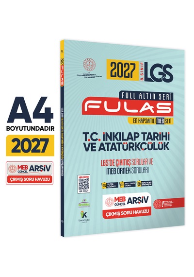 2027 8.sınıf Full Lgs Altın Seri Fulas Meb Çıkmış Soru Bankası Ve Lgs 12li Online Set Baskı Ücreti