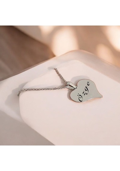 Archin Özge İsmine Özel Zincirli Kalp Motifli 925 Ayar Gümüş Plakalı Hediyelik Kolye-456isim Gümüş Archin Özge İsmine Özel Zincirli Kalp Motifli 925 Ayar Gümüş Plakalı Hediyelik Kolye-456isim Gümüş