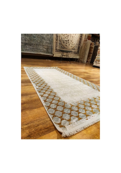Perla 15c Gri-beyaz-gold Halı Çok Renkli