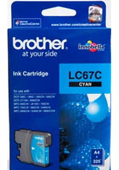 Brother LC67C Mavi/Cyan Mürekkep Kartuşu - 325 Sayfa