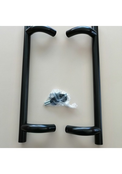 Alüminyum Köşeli Tip H Kol 40 Cm Boyunda Delik Merkezi 30 Cm Dir Siyah