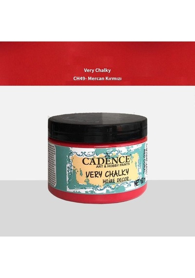 Cadence Very Chalky Home Decor Mobilya Boyası 150 Ml. Ch-49 Kırmı
