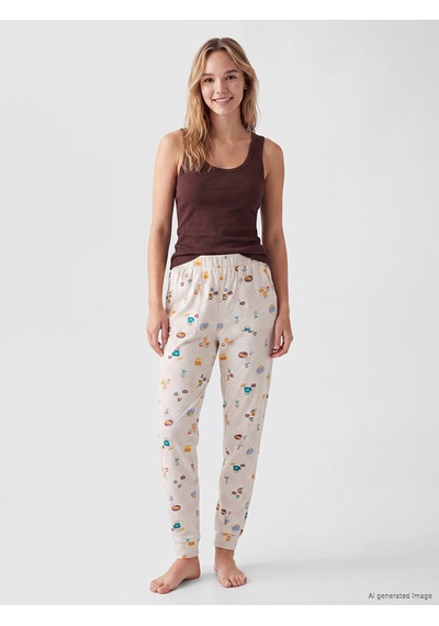 Lcw Dream Kahverengi U Yaka Kadın Pijama Üstü