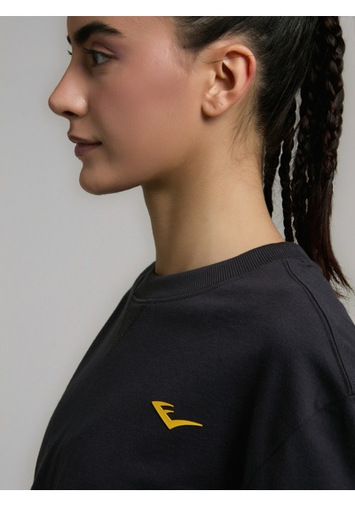 Everlast Ever Classics Wmn Comfort Füme Kadın Crop Tişört Füme