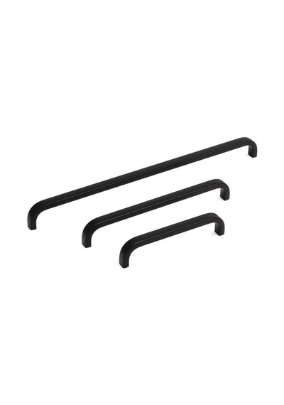 System Mobilya Kulbu Siyah Renk 192mm Kulp Sy8640 0192 Al6 Çok Renkli