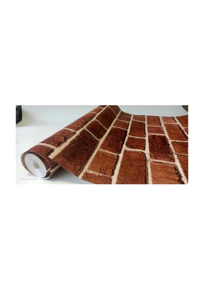 Tr Tetik Duvar Kağıtları Golden Point Tuğla Desenli Duvar Kağıdı 106 X 10 Kırmızı Genel