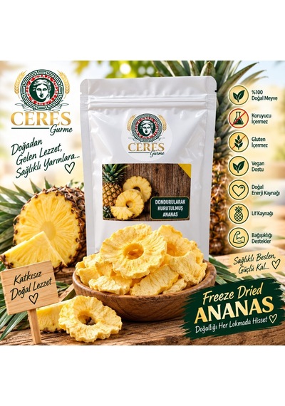 Dondurularak Kurutulmuş Ananas 20 G