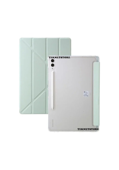 Samsung Galaxy Uyumlu Tab S9 Fe Plus 12.4 Uymlu Standlı Kalem Bölmeli Akıllı Kılıf Kılıf