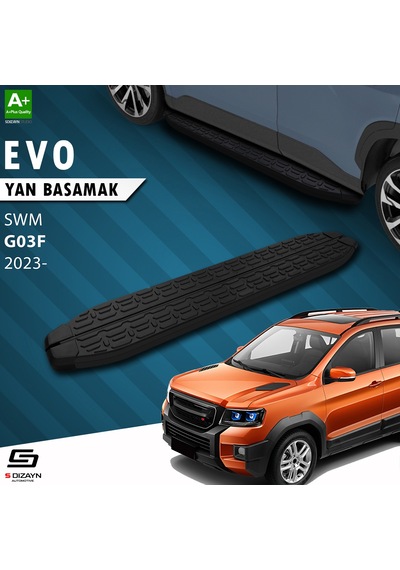 S-dizayn Swm G03f Evo Siyah Yan Basamak 193 Cm 2023 Üzeri A+ Kalite