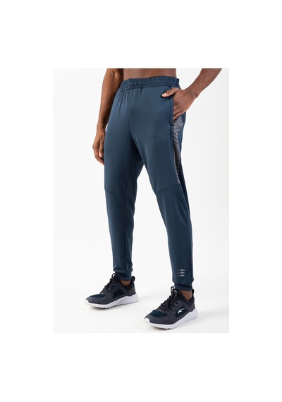 Maraton Sportswear Regular Erkek Ribana Paça Basic Navymelanj Eşofman Altı 21001-navymelanj Lacivert Melanj