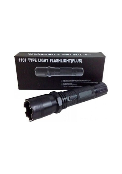 1101 Type Lıght Flashlıght Plus Elektroşoklu 220v Şarjlı El Feneri