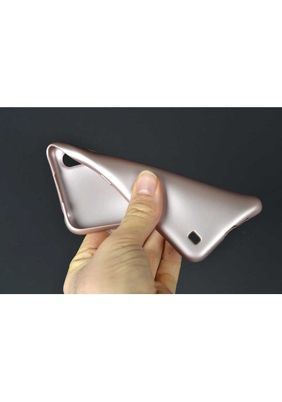 Galaxy A01 Kılıf Zore Premier Silikon Kapak Rose Gold