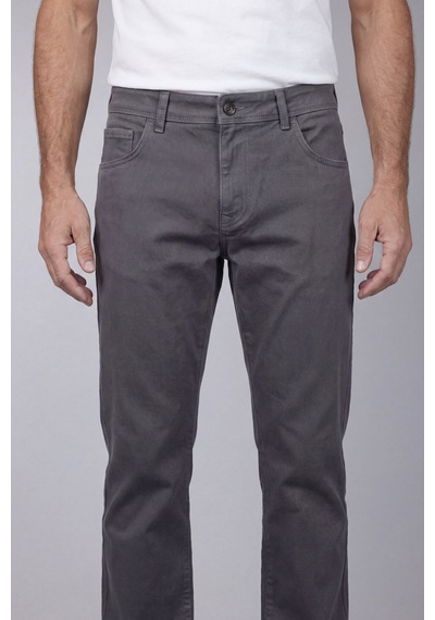 Bisse Gri Gabardin Pamuklu 5 Cepli Spor Pantolon Pns24k24004 D55