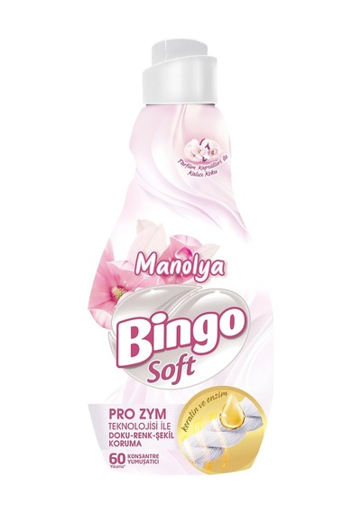 Bingo Soft Konsantre Çamaşır Yumuşatıcısı Manolya Bahçesi 1440 Ml Diğer
