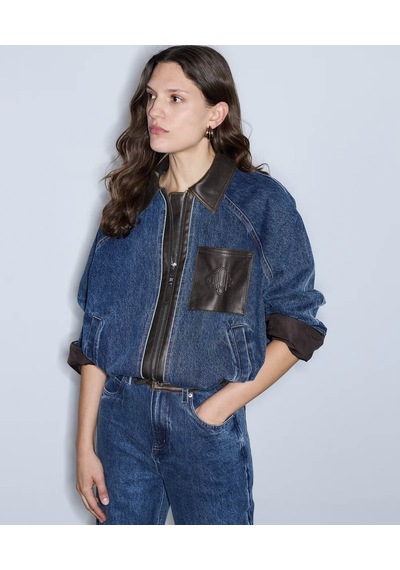 İpekyol Kumaş Mix Denim İndigo Kadın Ceket Iw6260005124