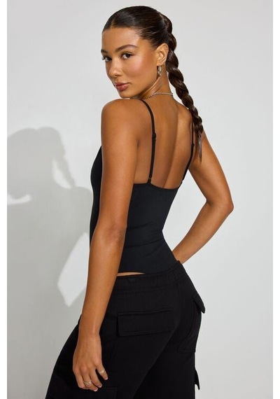 Madmext Siyah Askılı Kadın Bodysuit Mg2542