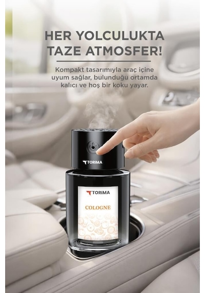 Torima Tcf-03 Araç İçi Hava Nemlendirici & Hareket Algılamalı Koku Makinesi Cologne Esansı 120ml Aromaterapi Difüzör Araç Kokusu Torima Tcf-03 Araç İçi Hava Nemlendirici & Hareket Algılamalı Koku Makinesi Cologne Esansı 120ml Aromaterapi Difüzör Araç Kokusu