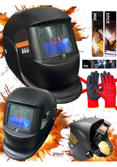 Ayarlı Otomatik Kararan Kaynak Kafa Maskesi Colormatik+eldiven Hediyeli