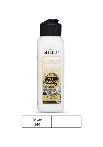 Artdeco Gold Multi-Surface Akrilik Boya 140Ml Beyaz 340
