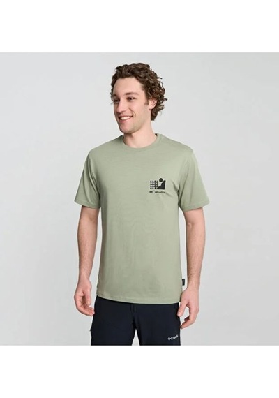 Columbia Csc M Explore Outdoors Ss Tee Erkek Kısa Kollu Tişört Cs0408 Yeşil