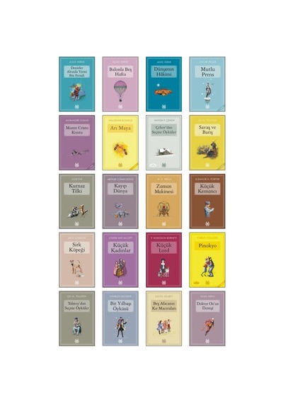 Çocuklar İçin En Çok Okunan Dünya Klasikleri Seti - 3 - 20 Kitap Arkadaş Yayınevi