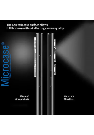 Microcase Poco X8 Pro 5g İle Uyumlu Kamera Lens Koruma Halkası - Kapalı Tasarım -siyah Al3401