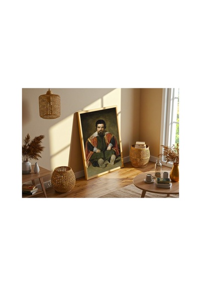 Rönesans Velázquez Sebastián De Morra Portresi Çerçevesiz Poster 21x30 Cm A4 Tablo Rönesans