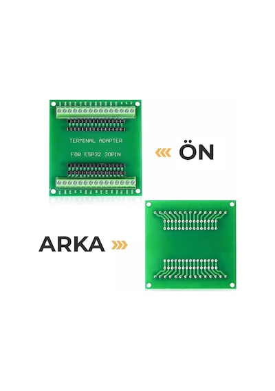 Esp8266 30pın Esp32 Uyumlu Geliştirme Kartı İçin Genişleme Ve Prototipleme Kartı