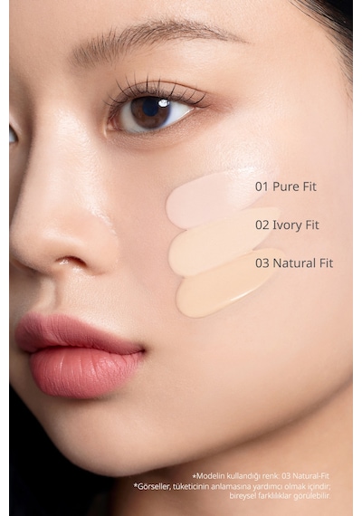 Perıpera Mood Fit Cover Cushion Spf50+ Pa++++ 02 Ivory Fit