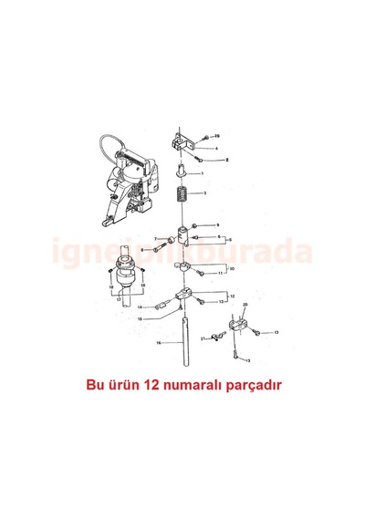 Çuval Ağzı Dikiş Makinesi Lüper Kütüğü