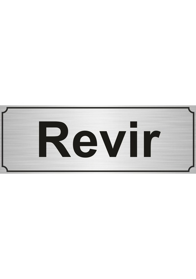 Revir Yönlendirme Levhası 7Cmx20Cm Gümüş Renk Metal