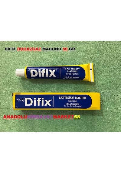 Difix Doğalgaz Macunu Gaz Tesisat Macunu Ilaci 50 Gr