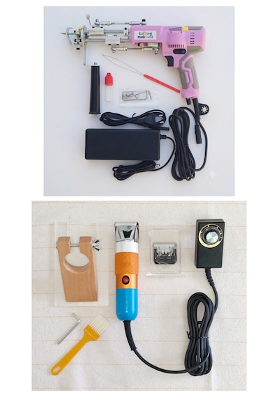 Ak-v Tufting Makinesi Mini Set Pembe Ak-v - Turuncu-mavi Tıraş Makinesi