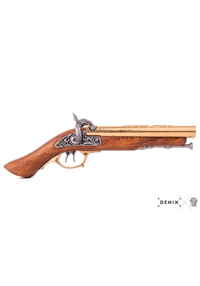 Denix Double Barrel 18th Pirate Pistol 43cm Koleksiyon Obje