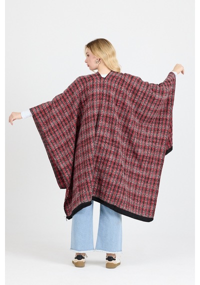 Panço - Pamuk Polyester Karışımlı Şık Ve Kaliteli Kumaş-kare Desenli Çok Renkli