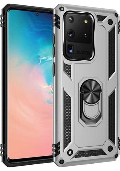 Galaxy S20 Ultra Kılıf Zore Vega Kapak Gri