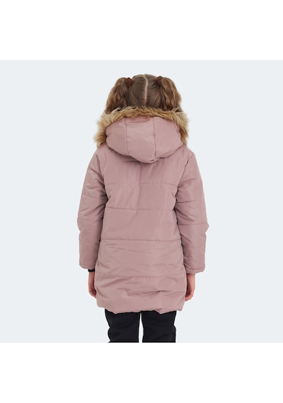 Slazenger CAMELIA Çocuk Kapüşonlu Pudra Mont & Kaban