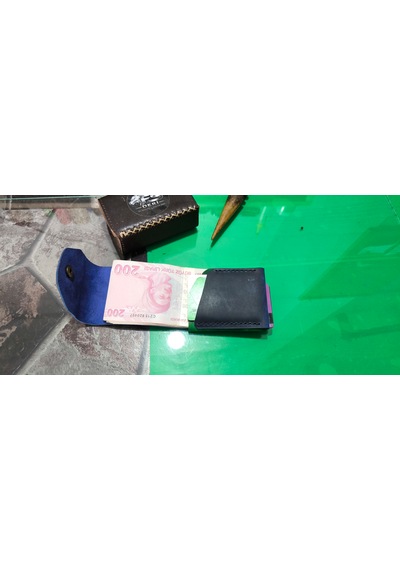 Ozel 3+3 Kart 10 Bin Nakit Kapasiteli Cuzdan 2 Renk Mavi Yesil
