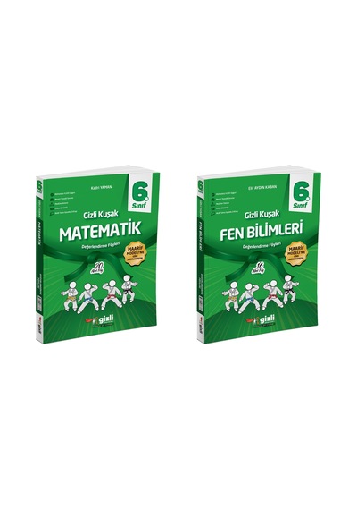 Gizli 2026 6. Sınıf Matematik + Fen Bilimleri Gizli Kuşak Serisi Seti 2 Kitap Güncel Müfredat