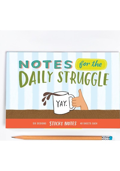 Em & Friends Daily Struggle Yapışkan Not Paketi, 6 Yapışkan Not Pedi Seti, 6,3 X 6,3 Cm Ve 40 Yaprak