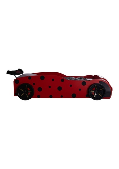 Arabalı Yatak, Ladybird Ledli Arabalı Yatak - Kırmızı + 1 Comfort Yatak Arabalı Yatak, Ladybird Ledli Arabalı Yatak - Kırmızı + 1 Comfort Yatak