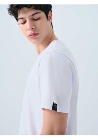 LOFT Regular Fit Erkek Tshirt K.kol Lf2029279 Q1.v1 Beyaz