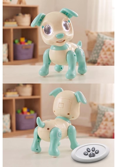 Eğitici Sesli Ve Işıklı 6 Fonksiyonlu Uzaktan Kumandalı 21 Cm Eğitici Akıllı Oyuncak Robot Köpek